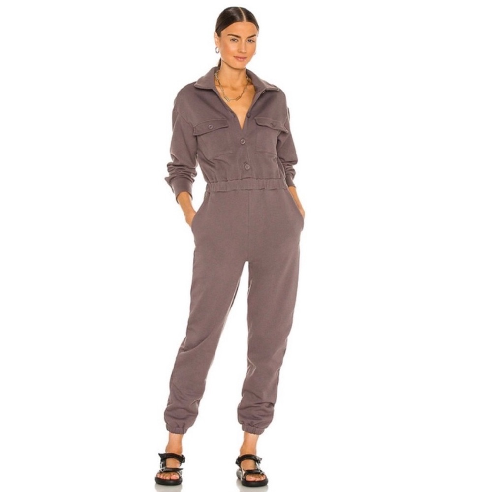 NWT Lovers + Friends Sante French Terry Jumpsuit